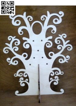 Jewelry tree file cdr and dxf free vector download for Laser cut