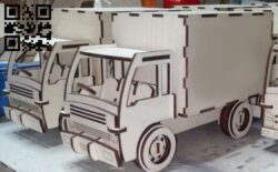 Land truck E0010485 file cdr and dxf free vector download for laser cut