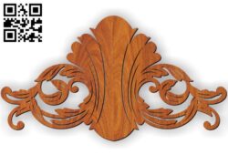 Pattern Flower E0010427 wood carving file cdr and dxf free vector download for Laser cut CNC
