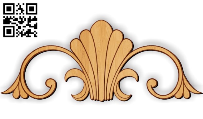 Pattern Flower E0010428 wood carving file cdr and dxf free vector download for Laser cut CNC