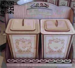 Spices box E0010508 file cdr and dxf free vector download for Laser cut