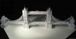 Tower Bridge paper cut  E0010529 file cdr and dxf free vector download for Laser cut