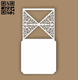 Wedding invitation pattern E0010523 file cdr and dxf free vector download for Laser cut