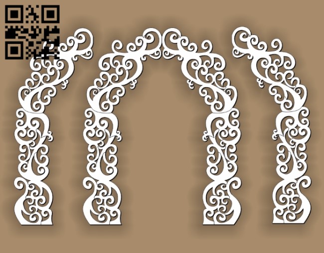 Arch E0010858 file cdr and dxf free vector download for Laser cut CNC