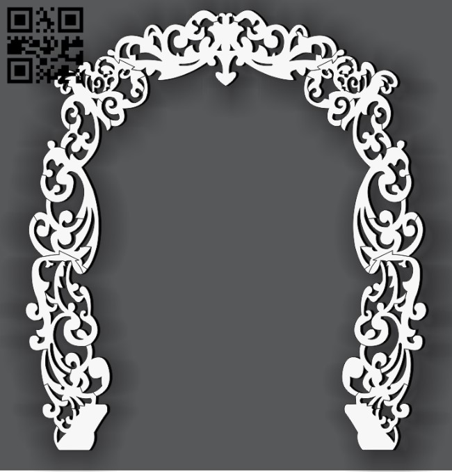Arch E0010859 file cdr and dxf free vector download for Laser cut CNC