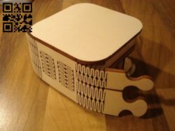 Box E0010600 file cdr and dxf free vector download for Laser cut