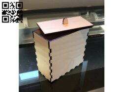 Box E0010775 file cdr and dxf free vector download for Laser cut