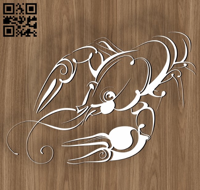 Cancer zodiac E0010700 file cdr and dxf free vector download for laser engraving machines