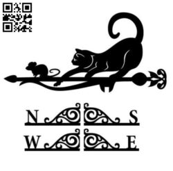 Cat and mouse weather E0010762 file cdr and dxf free vector download for Laser cut Plasma