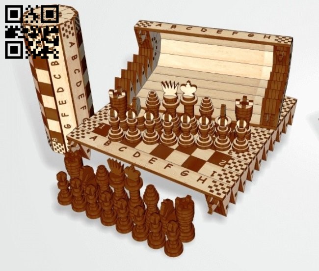 Laser Cut Chess Game SVG File Free Download 