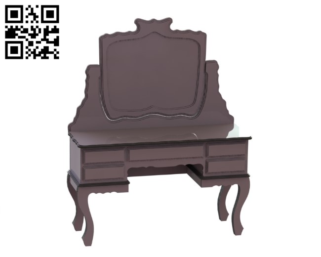 Chest of drawers E0010862 file cdr and dxf free vector download for Laser cut