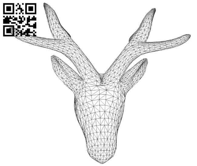 Deer Head E0010635 file cdr and dxf free vector download for laser engraving machines