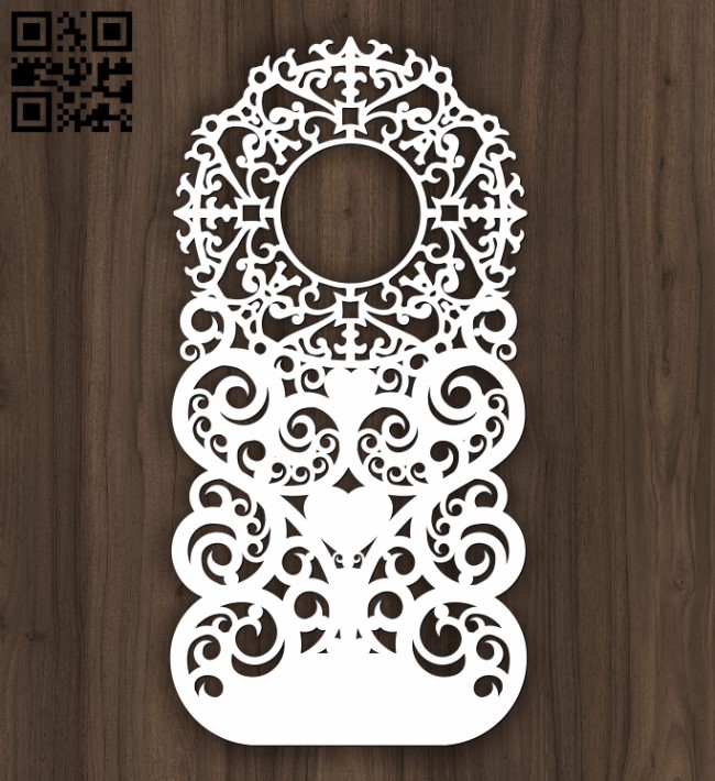 Design pattern door E0010860 file cdr and dxf free vector download for Laser cut CNC