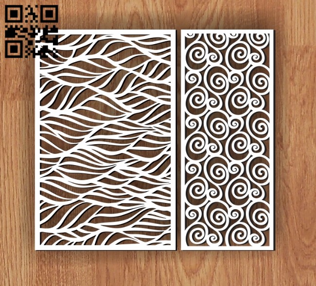 Design pattern screen panel E0010632 file cdr and dxf free vector download for Laser cut cnc