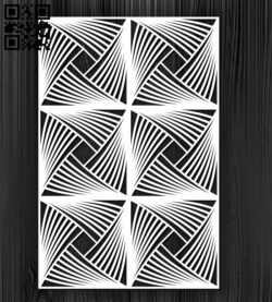 Design pattern screen panel E0010874 file cdr and dxf free vector download for Laser cut cnc