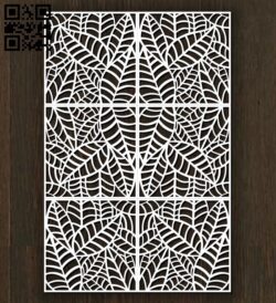 Design pattern screen panel E0010875 file cdr and dxf free vector download for Laser cut cnc