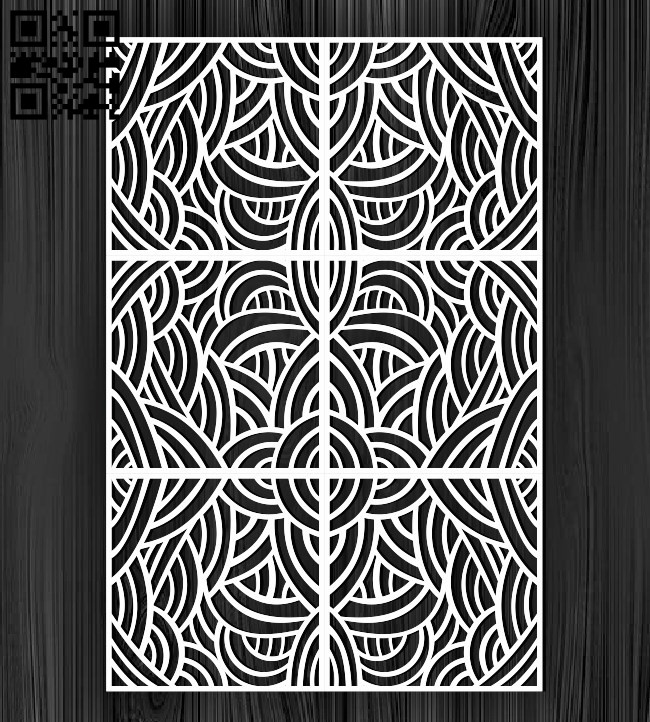 Design pattern screen panel E0010877 file cdr and dxf free vector download for Laser cut cnc