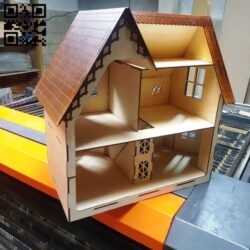 Doll house E0010610 file cdr and dxf free vector download for laser cut
