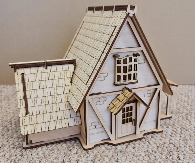 Farmer's house E0010645 file cdr and dxf free vector download for Laser cut