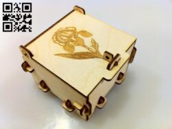 Gift box E0010846 file cdr and dxf free vector download for Laser cut