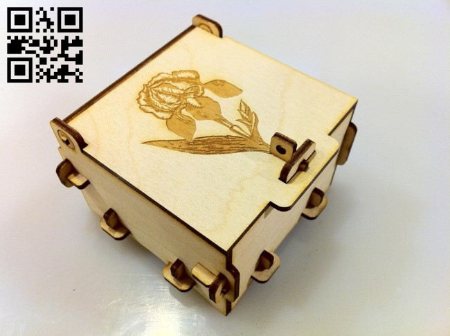 Gift box E0010846 file cdr and dxf free vector download for Laser cut