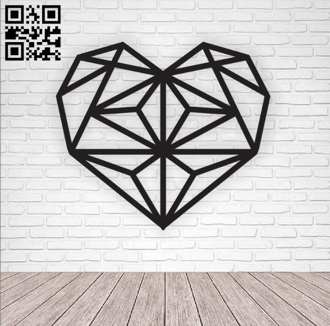 Heart E0010589 file cdr and dxf free vector download for Laser cut