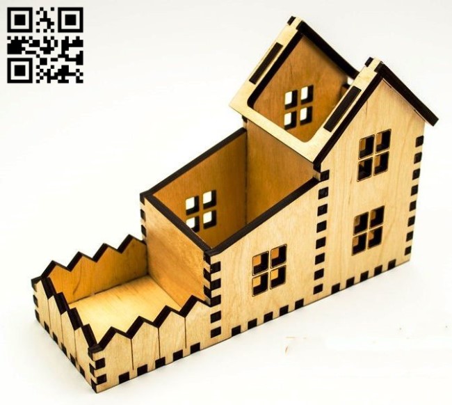 House stand E0010740 file cdr and dxf free vector download for Laser cut