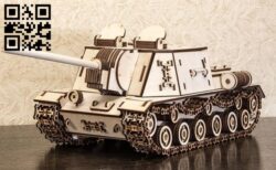 Isu152 tank E0010571 file cdr and dxf free vector download for Laser cut