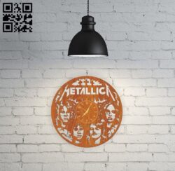 Metallica E0010769 file cdr and dxf free vector download for Laser cut