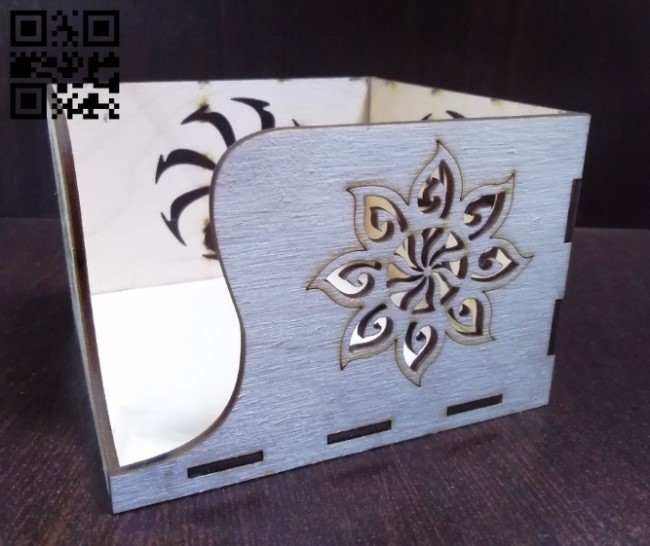 Napkin holder E0010712 file cdr and dxf free vector download for laser cut