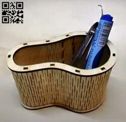 Pen box E0010725 file cdr and dxf free vector download for laser cut