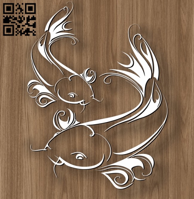 Pisces zodiac E0010696 file cdr and dxf free vector download for laser engraving machines