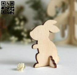 Rabbit figurines E0010751 file cdr and dxf free vector download for Laser cut
