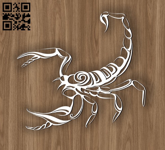 Scorpio zodiac E0010692 file cdr and dxf free vector download for laser engraving machines