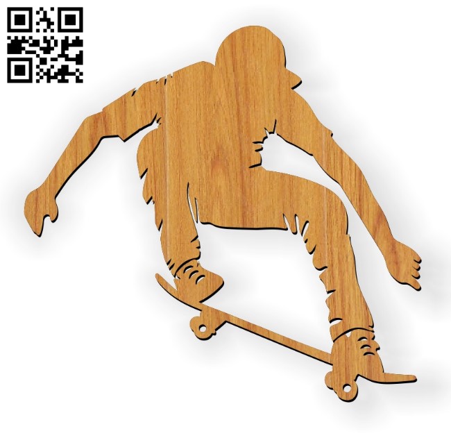Skateboarding E0010606 file cdr and dxf free vector download for Laser cut