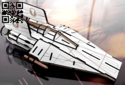 Spaceship E0010909 file cdr and dxf free vector download for Laser cut