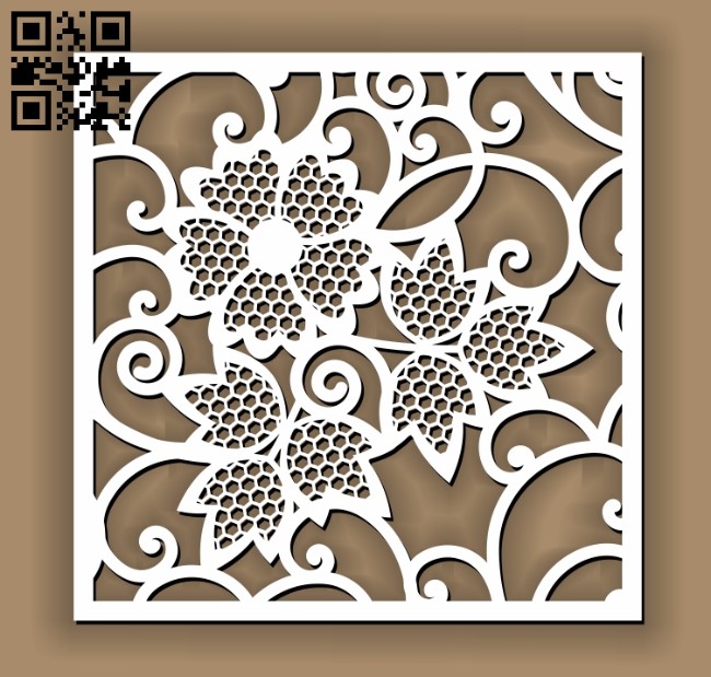 Square decoration E00010627 file cdr and dxf free vector download for Laser cut