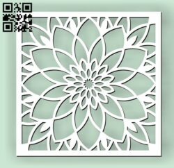 Square decoration E00010629 file cdr and dxf free vector download for Laser cut