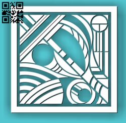 Square decoration E00010634 file cdr and dxf free vector download for Laser cut