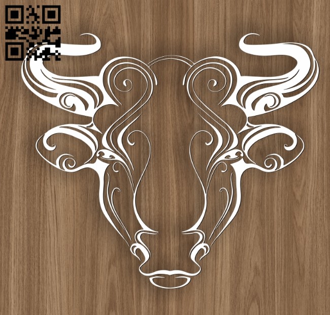 Taurus zodiac E0010698 file cdr and dxf free vector download for laser engraving machines