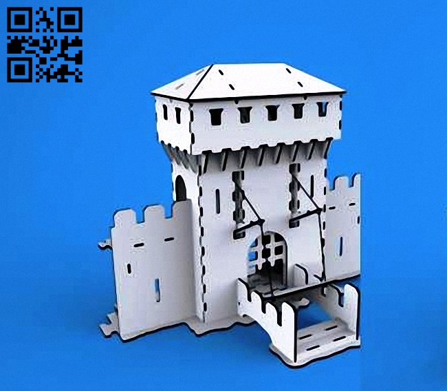 Tower E0010616 file cdr and dxf free vector download for laser cut