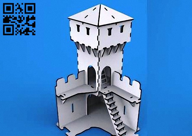 Tower E0010617 file cdr and dxf free vector download for laser cut