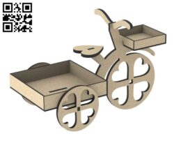 Toy bicycle E0010835 file cdr and dxf free vector download for Laser cut