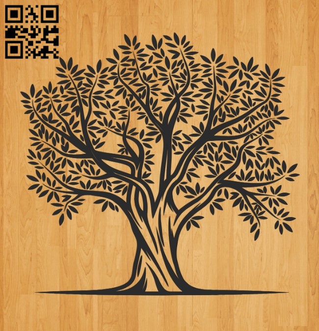 Tree E0010702 file cdr and dxf free vector download for laser engraving machines