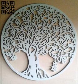 Tree E0010781 file cdr and dxf free vector download for laser engraving machines