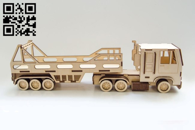 Truck plywood E0010854 file cdr and dxf free vector download for Laser cut