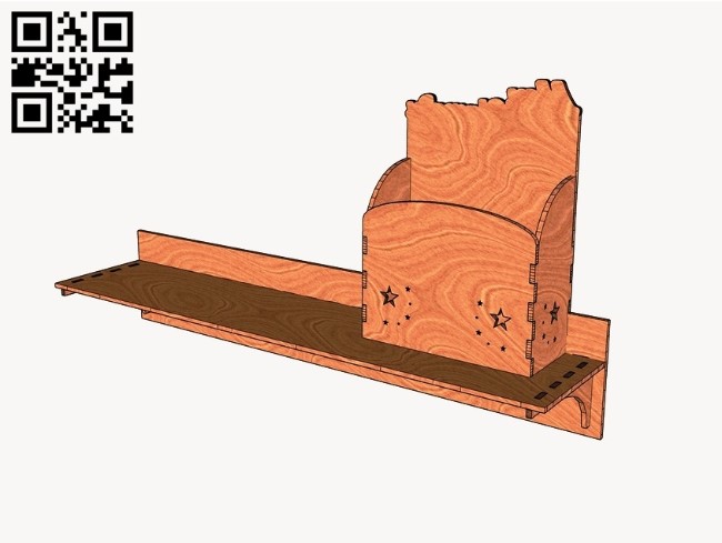 Wall shelves E0010684 file cdr and dxf free vector download for Laser cut