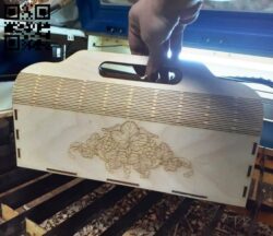 Wine box E0010577 file cdr and dxf free vector download for Laser cut