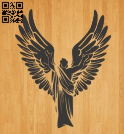 Winged angels E0010650 file cdr and dxf free vector download for laser engraving machines