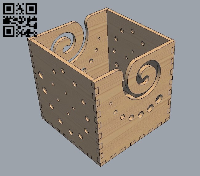 Wool holder E0010706 file cdr and dxf free vector download for laser cut